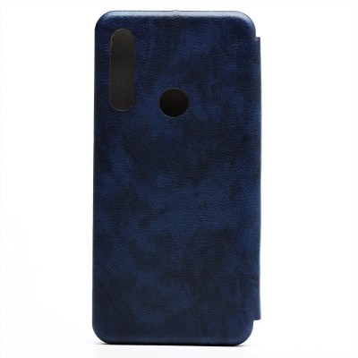 Чехол-книжка для Huawei Honor 9X RU (синий) открытие вбок - BC002