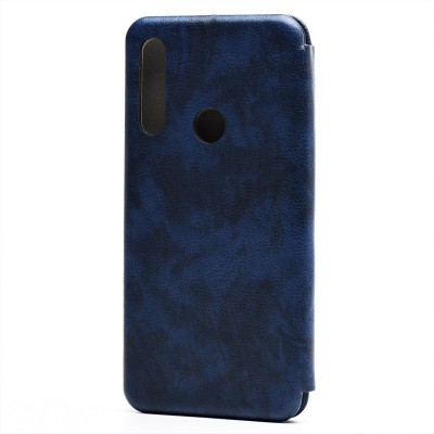 Чехол-книжка для Huawei Honor 9X RU (синий) открытие вбок - BC002