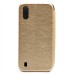 Чехол-книжка для Samsung A015 Galaxy A01 (золотой) открытие вбок - BC002