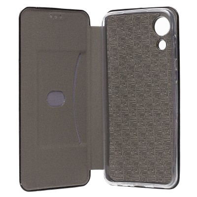 Чехол-книжка для Samsung A032 Galaxy A03 Core открытие вбок (черный) - BC002