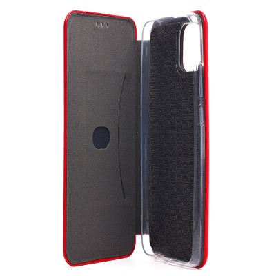 Чехол-книжка для Samsung A035 Galaxy A03 открытие вбок (красный) - BC002