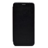 Чехол-книжка для Samsung A125 Galaxy A12 (черный) открытие вбок - BC002
