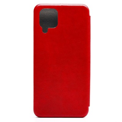 Чехол-книжка для Samsung A125 Galaxy A12 (красный) открытие вбок - BC002