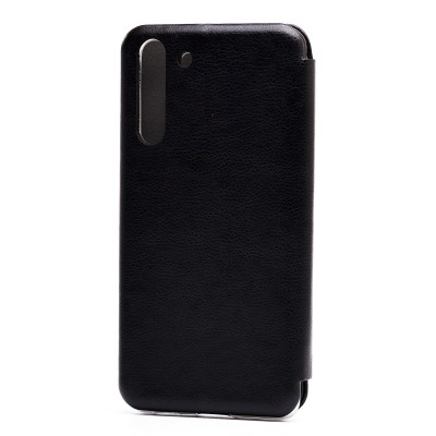 Чехол-книжка для Samsung G991 Galaxy S21 открытие вбок (черный) - BC002
