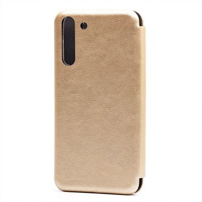 Чехол-книжка для Samsung G991 Galaxy S21 открытие вбок (золотой) - BC002
