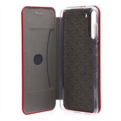 Чехол-книжка для Samsung G991 Galaxy S21 открытие вбок (красный) - BC002