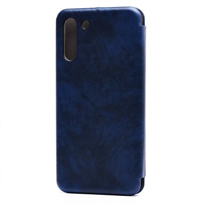 Чехол-книжка для Samsung G996 Galaxy S21+ (синий) открытие вбок (синий) - BC002