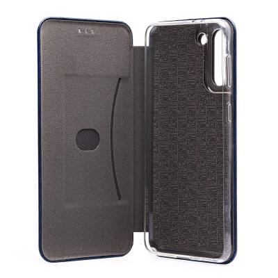Чехол-книжка для Samsung G996 Galaxy S21+ (синий) открытие вбок (синий) - BC002