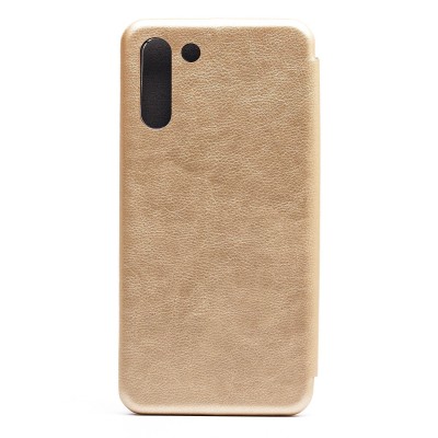 Чехол-книжка для Samsung G996 Galaxy S21+ (золотой) открытие вбок (золотой) - BC002