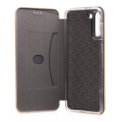 Чехол-книжка для Samsung G996 Galaxy S21+ (золотой) открытие вбок (золотой) - BC002