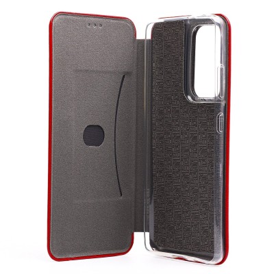 Чехол-книжка для Samsung G998 Galaxy S21 Ultra (красный) открытие вбок (красный) - BC002