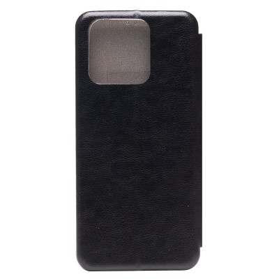 Чехол-книжка для Xiaomi Redmi 10C открытие вбок (черный) - BC002
