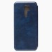 Чехол-книжка для Xiaomi Redmi 9 (синий) открытие вбок - BC002