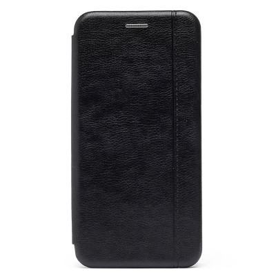 Чехол-книжка для Xiaomi Redmi 9A (черный) открытие вбок - BC002