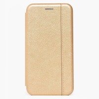 Чехол-книжка для Xiaomi Redmi 9i (золотой) открытие вбок - BC002