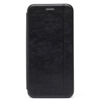 Чехол-книжка для Xiaomi Redmi 9C (черный) открытие вбок - BC002