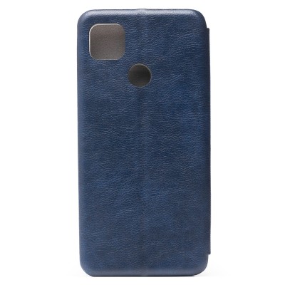 Чехол-книжка для Xiaomi Redmi 9C (синий) открытие вбок - BC002