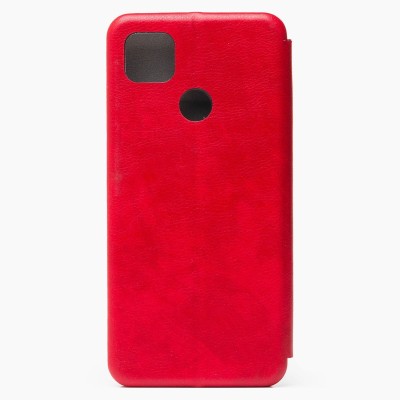 Чехол-книжка для Xiaomi Redmi 9C (красный) открытие вбок - BC002