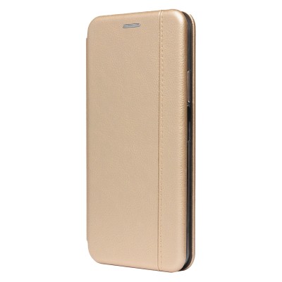 Чехол-книжка для Xiaomi Redmi 9T (золотой) открытие вбок - BC002