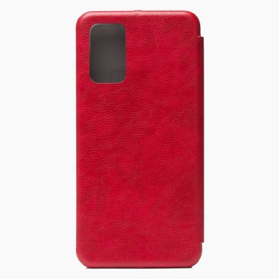 Чехол-книжка для Xiaomi Redmi 9T (красный) открытие вбок - BC002