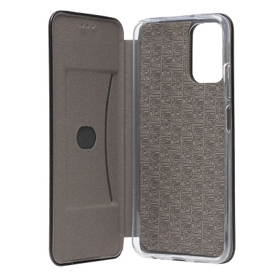 Чехол-книжка для Xiaomi Redmi Note 10S открытие вбок (черный) - BC002