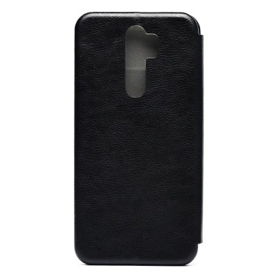 Чехол-книжка для Xiaomi Redmi Note 8 Pro (черный) открытие вбок - BC002