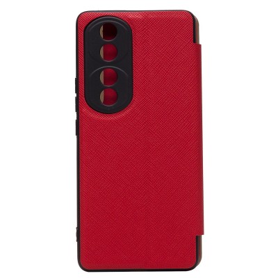 Чехол-книжка для Huawei Honor 70 Pro + (красный) - BC003