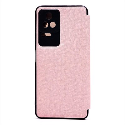 Чехол-книжка для Xiaomi Poco F4 (розовый) - BC003