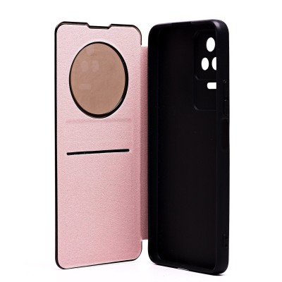 Чехол-книжка для Xiaomi Poco F4 (розовый) - BC003