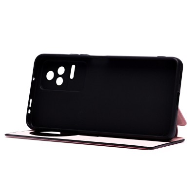 Чехол-книжка для Xiaomi Poco F4 (розовый) - BC003