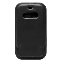Чехол-конверт для Apple iPhone 12 (черный) - SM001 кожаный SafeMag