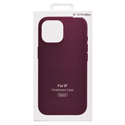 Чехол-накладка для Apple iPhone 15 Pro Max (багровый) - FineW SafeMag