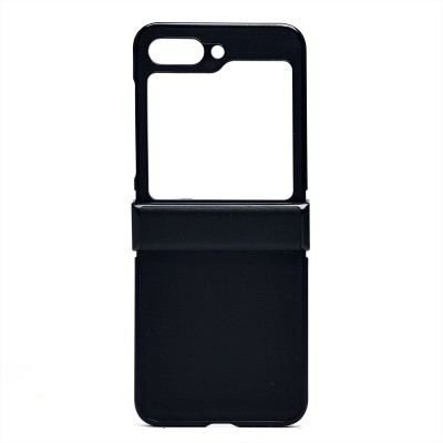 Чехол-накладка для Samsung Galaxy Flip 5 (черный) - FLIP PC тканевая текстура -3