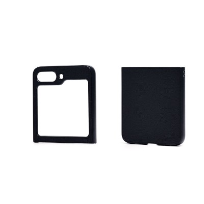 Чехол-накладка для Samsung Galaxy Flip 5 (черный) - FLIP PC тканевая текстура Чехол-накладка для Samsung Galaxy Flip 5 (черный) - FLIP PC тканевая текстура