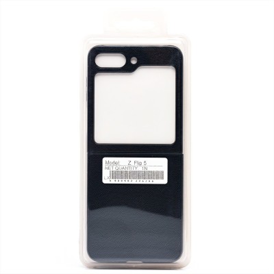 Чехол-накладка для Samsung Galaxy Flip 5 (черный) - FLIP PC тканевая текстура Чехол-накладка для Samsung Galaxy Flip 5 (черный) - FLIP PC тканевая текстура