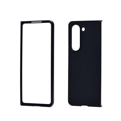 Чехол-накладка для Samsung Galaxy Fold 5 (черный) - FOLD PC тканевая текстура 