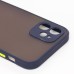 Чехол-накладка для Apple iPhone 12 (темно-синий/черный) - PC041