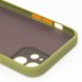 Чехол-накладка для Apple iPhone 12 (зеленый/черный) - PC041