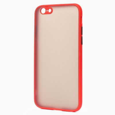 Чехол-накладка для iPhone 6S (красный/черный) - PC041