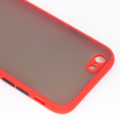 Чехол-накладка для iPhone 6S (красный/черный) - PC041