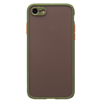 Чехол-накладка для Apple iPhone SE 2020 (зеленый/черный) - PC041 Чехол-накладка для Apple iPhone SE 2020 (зеленый/черный) - PC041