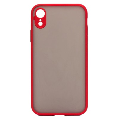 Чехол-накладка для Apple iPhone XR (красный/черный) - PC041
