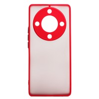 Чехол-накладка для Huawei Honor X9a (красный/черный) - PC041