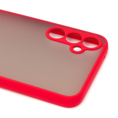 Чехол-накладка для Samsung Galaxy A34 (красный/черный) - PC041