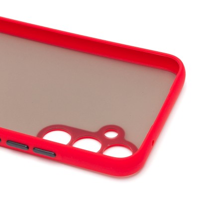 Чехол-накладка для Samsung Galaxy A34 (красный/черный) - PC041