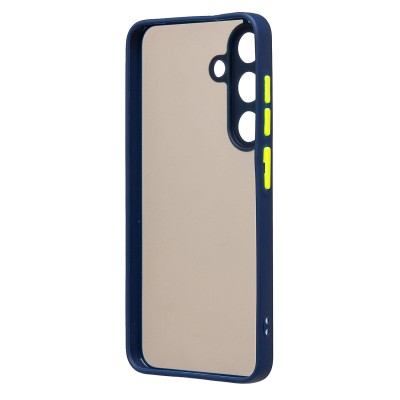 Чехол-накладка для Samsung Galaxy S25 (темно-синий) - PC041