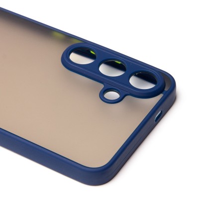 Чехол-накладка для Samsung Galaxy S25 (темно-синий) - PC041