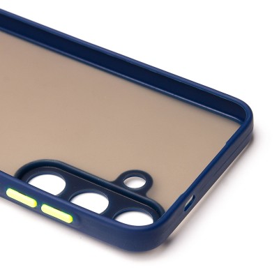 Чехол-накладка для Samsung Galaxy S25 (темно-синий) - PC041