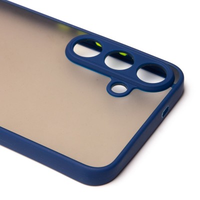 Чехол-накладка для Samsung Galaxy S25+ (темно-синий) - PC041