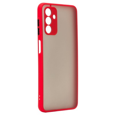 Чехол-накладка для Samsung A047 Galaxy A04s (красный/черный) - PC041